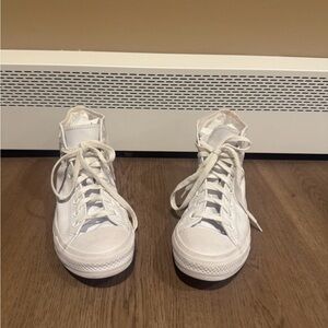 Converse White High-Top Sneakers